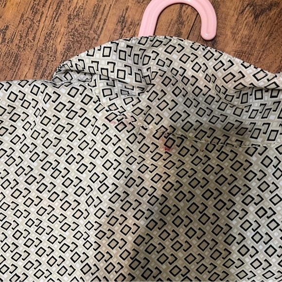 Button Up Maxi Dress Tie Back Cap Short Sleeve Lines Taupe Collar Kathie Lee 12 - Picture 9 of 11